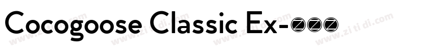Cocogoose Classic Ex字体转换